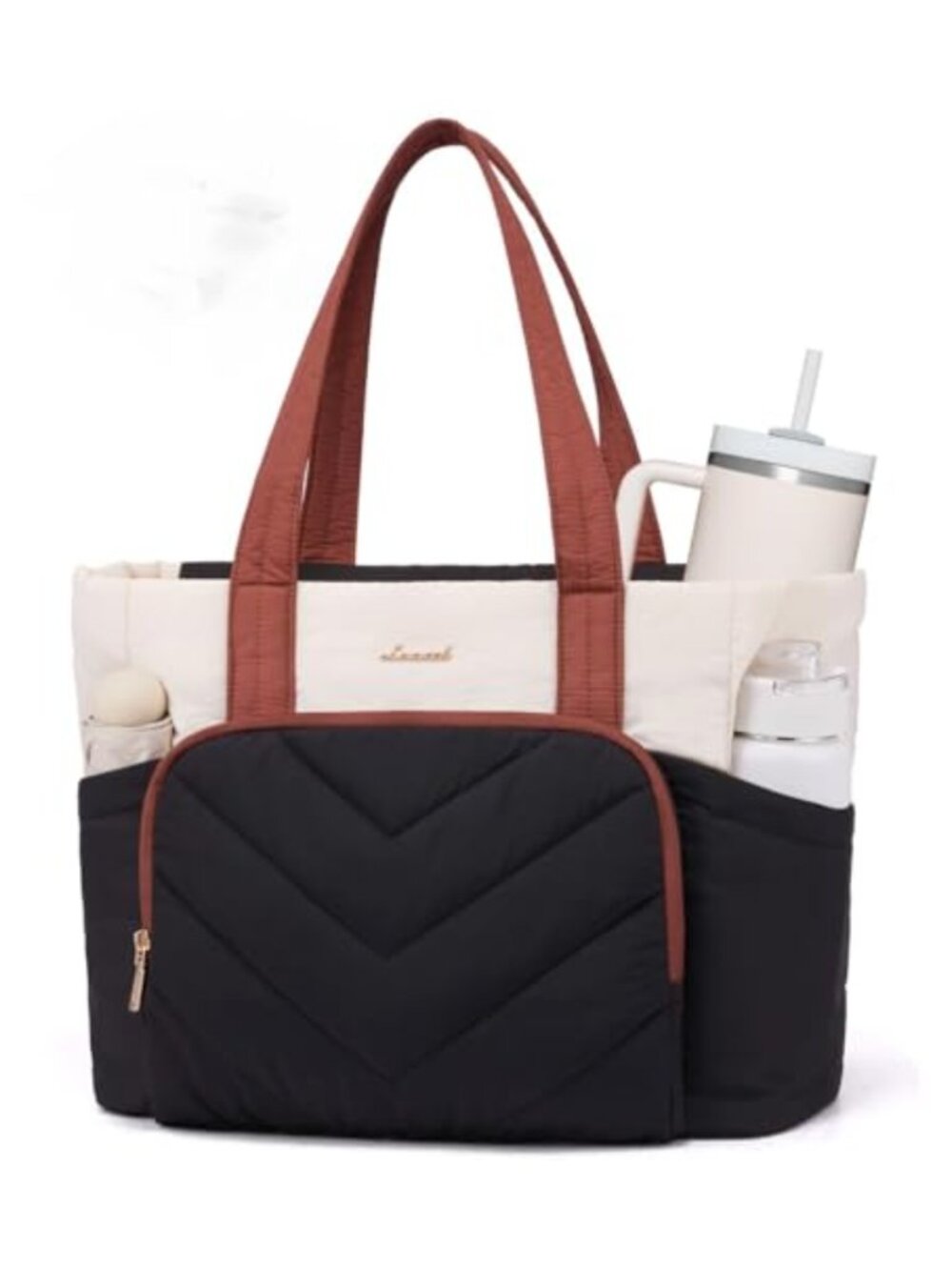 Large Lightweight Tote Bag 15.6 Inch Laptop Shopper Travel Work Bag